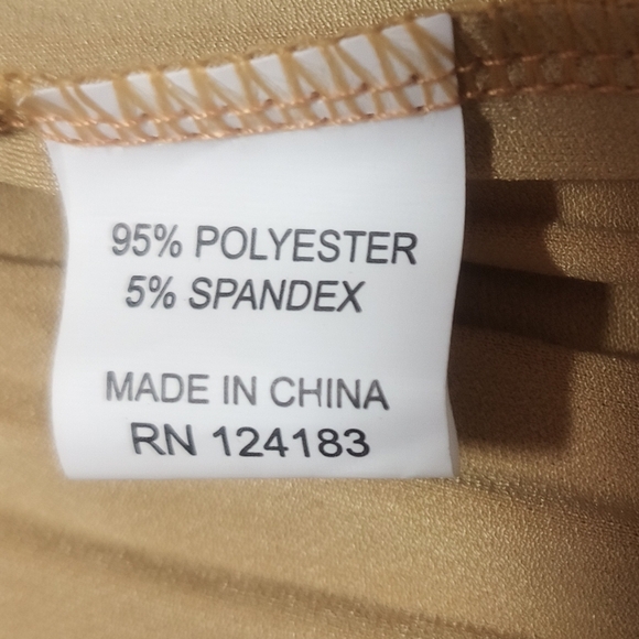 [5x$20] New Mustard Pleated Asymmetrical Skirt / Size XL - Picture 7 of 7